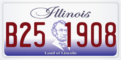 IL license plate B251908