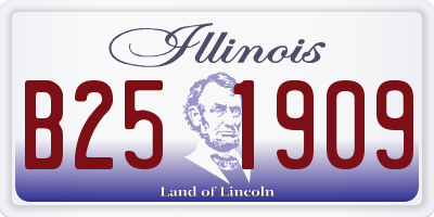 IL license plate B251909
