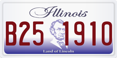 IL license plate B251910