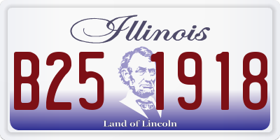 IL license plate B251918