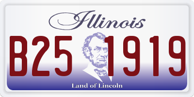 IL license plate B251919