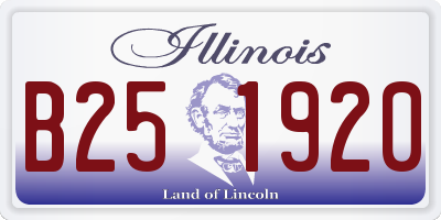 IL license plate B251920