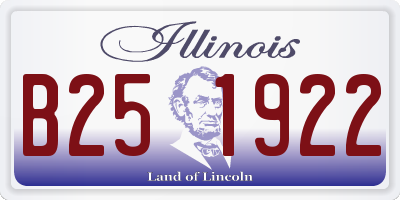IL license plate B251922