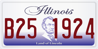IL license plate B251924