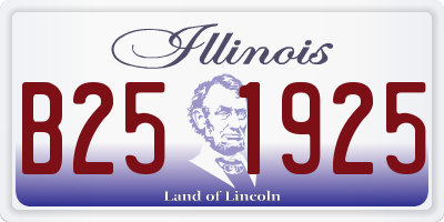 IL license plate B251925