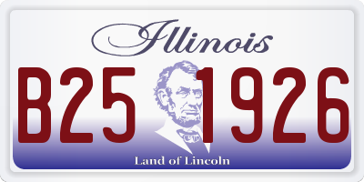 IL license plate B251926