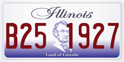 IL license plate B251927