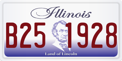 IL license plate B251928
