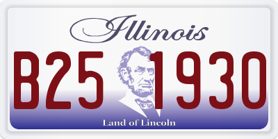 IL license plate B251930