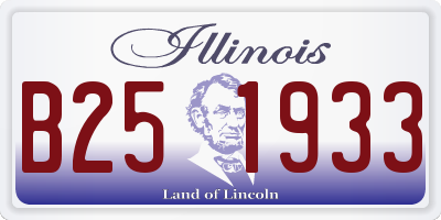 IL license plate B251933