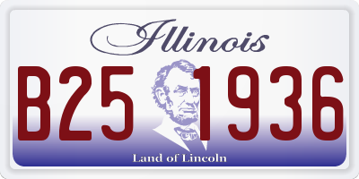 IL license plate B251936