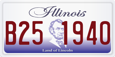 IL license plate B251940