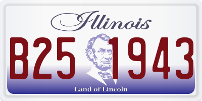 IL license plate B251943