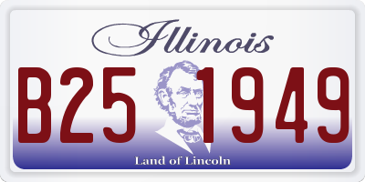 IL license plate B251949