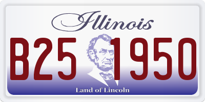 IL license plate B251950