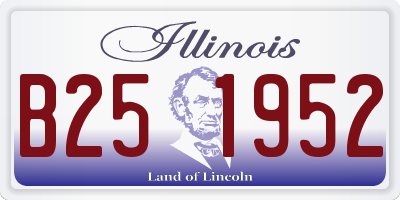 IL license plate B251952
