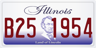 IL license plate B251954