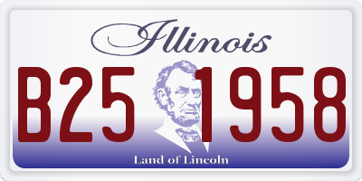 IL license plate B251958