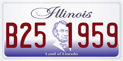 IL license plate B251959