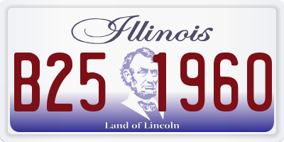 IL license plate B251960