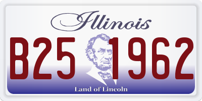 IL license plate B251962