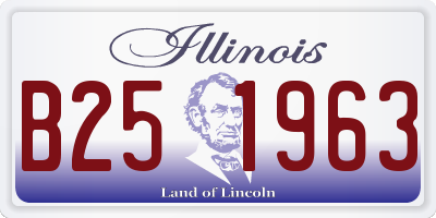 IL license plate B251963