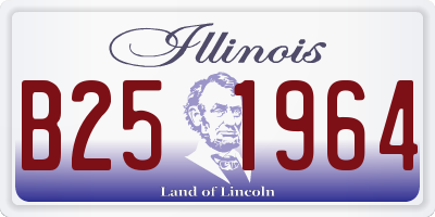 IL license plate B251964