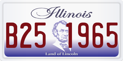 IL license plate B251965