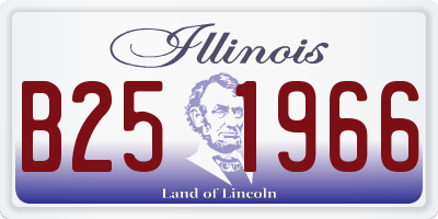 IL license plate B251966