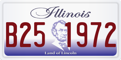 IL license plate B251972