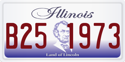 IL license plate B251973