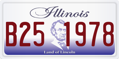 IL license plate B251978