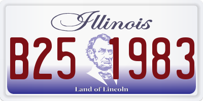 IL license plate B251983