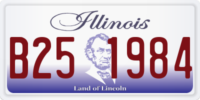 IL license plate B251984