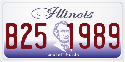 IL license plate B251989