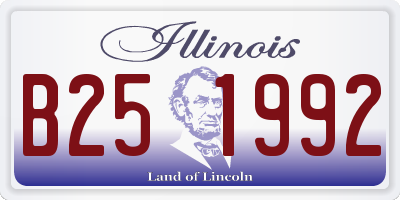 IL license plate B251992