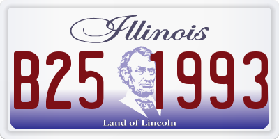 IL license plate B251993