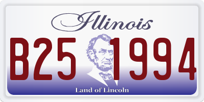 IL license plate B251994