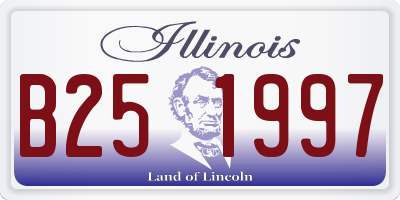 IL license plate B251997