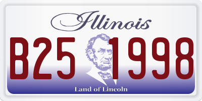 IL license plate B251998