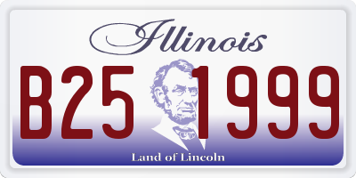 IL license plate B251999