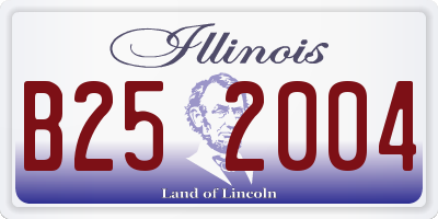 IL license plate B252004