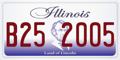IL license plate B252005