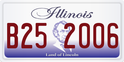 IL license plate B252006