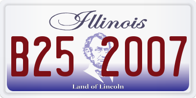 IL license plate B252007