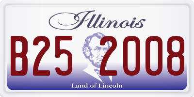 IL license plate B252008