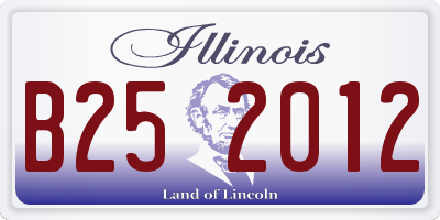 IL license plate B252012