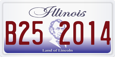IL license plate B252014