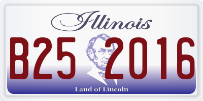 IL license plate B252016