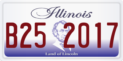 IL license plate B252017